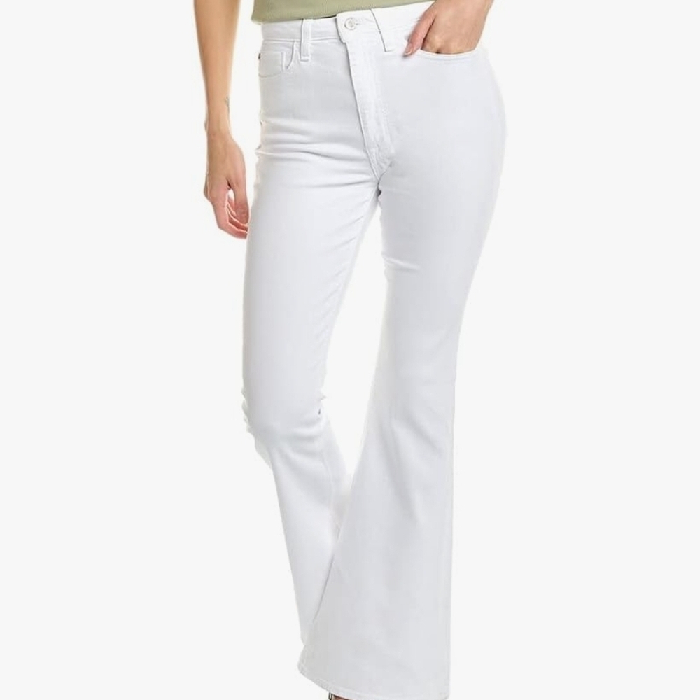 Hudson Jeans White Boot-Cut Denim